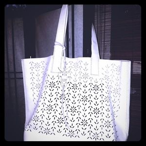 Frye Carson Perf white leather